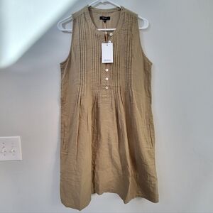 NWT Quince European Swing Mini Dress Women's Size M Beachy Summer Sustainable